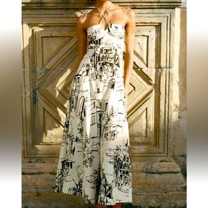 NWT- LIMITED EDITION PRINTED MIDI DRESS